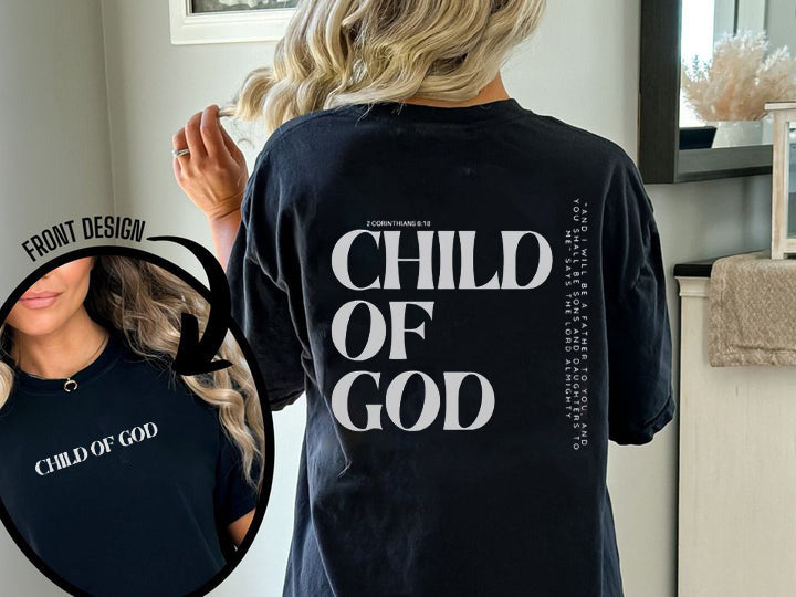 Child of God Shirt, Jesus is King Shirt, Mens Christian Shirt, Bible Verse Shirt, Scripture Shirt, Christian Streetwear, Faith Shirt